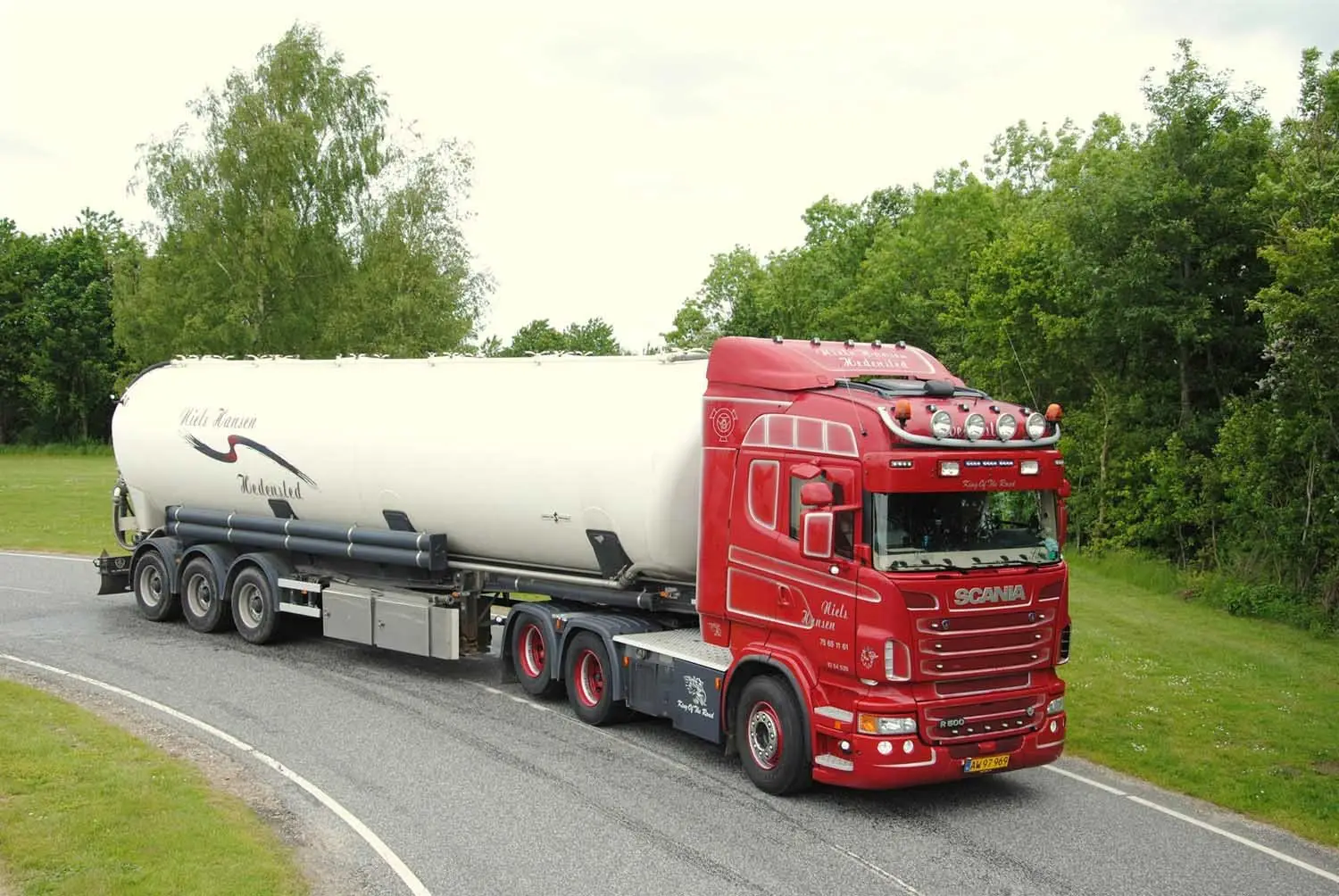 Silotankbil fra Niels Hansen Transport